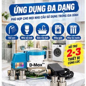 Máy bơm tăng áp D-Max Pro 400W – Tăng áp lực nước mạnh mẽ, tự động tiện lợi